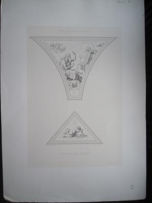 Deux éléments de décor pour la Galerie des fêtes de l'Hôtel de Ville de Paris