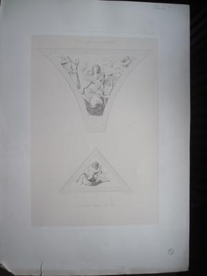 Deux éléments de décor pour la Galerie des fêtes de l'Hôtel de Ville de Paris