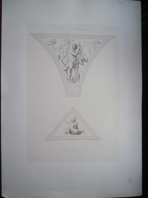Deux éléments de décor pour la Galerie des fêtes de l'Hôtel de Ville de Paris