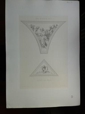 Deux éléments de décor pour la Galerie des fêtes de l'Hôtel de Ville de Paris