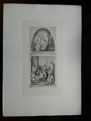 Vision de saint Louis de Gonzague ; Le saint visitant les pestiférés à Rome