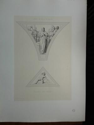 Deux éléments de décor pour la Galerie des fêtes de l'Hôtel de Ville de Paris  