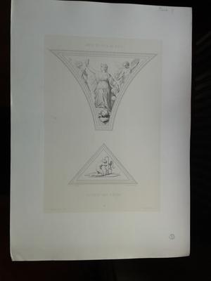 Deux éléments de décor pour la Galerie des fêtes de l'Hôtel de Ville de Paris