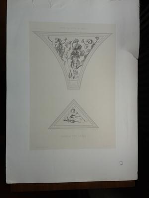 Deux éléments de décor pour la Galerie des fêtes de l'Hôtel de Ville de Paris 