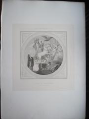 Décor du plafond pour le salon de l'Empereur de l'Hôtel de Ville de Paris