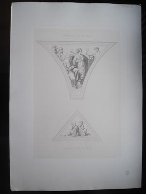Deux éléments de décor pour la Galerie des fêtes de l'Hôtel de Ville de Paris