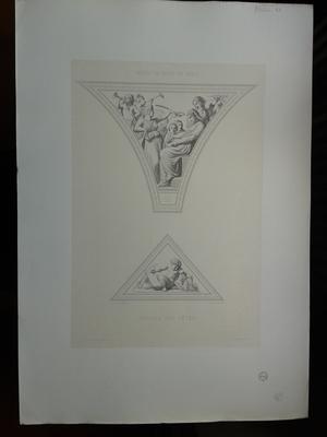 Deux éléments de décor pour la Galerie des fêtes de l'Hôtel de Ville de Paris  