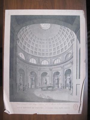 Vue principale de la Salle Ronde du Museo Pio Clementino