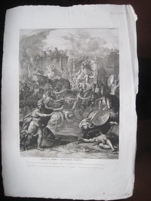 Scène de l'histoire d'Alexandre : Digna orbis imperio virtus