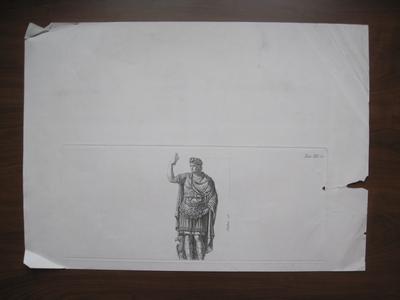 Une statue d'empereur romain