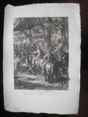 Scène de l'histoire d'Alexandre : Sic virtus et victa placet