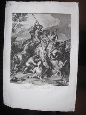 Scène de l'histoire d'Alexandre : Virtus timoris nescia sordidi
