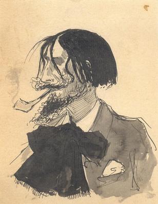 Portrait d’homme à la pipe : Hippolyte Roussel