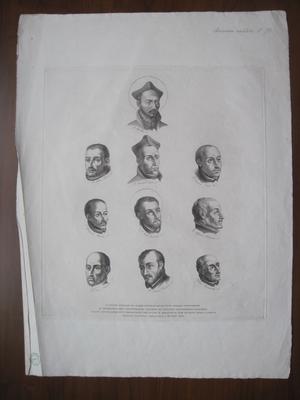 Saint Ignace de Loyola et neuf autres personnages