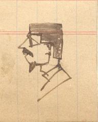 Jules-Auguste Leroux de profil