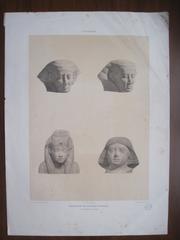 Tetes de statues égyptiennes