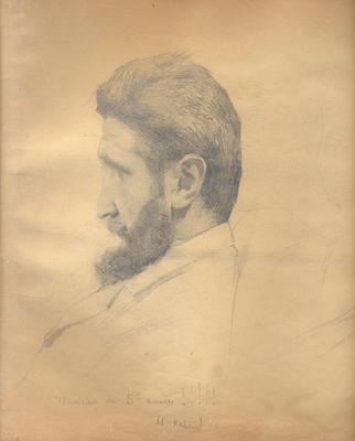 Henri Rabaud en buste de profil