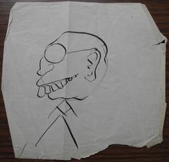 Tête d'homme de profil