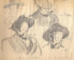 Le plus enragé (évoluant en diverses attitudes) : portraits de Lucien Bazor, 1 