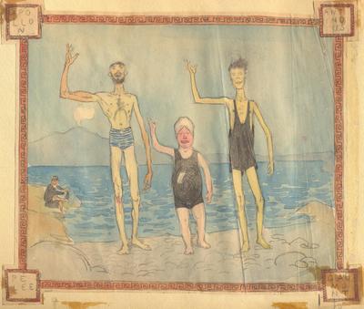 Scène de plage