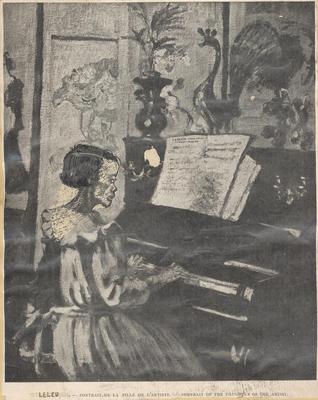 Leleu – Portrait de la fille de l’artiste