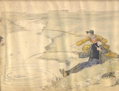 Scène de pêche 