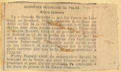 Dernières nouvelles du Palais