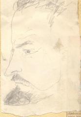 Portrait de Francis Pellerin de profil