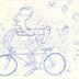 Homme sur une bicyclette