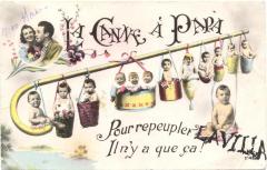 Carte postale : La canne à papa