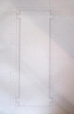 Arc de Septime Sévère à Rome : plan à la base de l’attique 