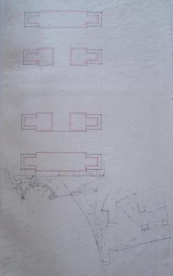 Arc de Septime Sévère à Rome : plan au sol