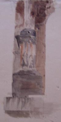 Arc de Septime Sévère à Rome : base d’une des colonnes avec figures de captifs