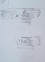 Temple de Saturne à Rome ? : détails des chapiteaux ioniques
