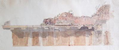 Temple de Saturne à Rome : entablement