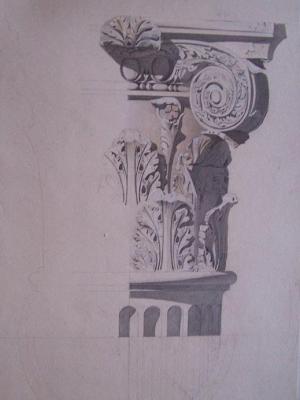 Arc de Septime Sévère à Rome ? : détails d’un chapiteau corinthien 