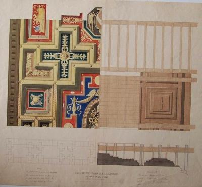 Rome, église de l’Aracoeli : détails du plafond