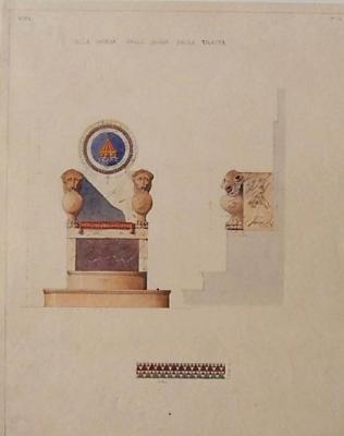 Rome, église Santa Maria in Cosmedin : trône épiscopal