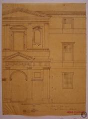 Rome, Strada Pia : façade d’une église