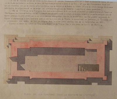 Rome, Arc de Titus : plan de l’attique