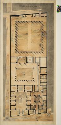 Pompéi, Maison du Faune : plan
