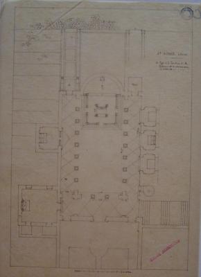 Eglise Sainte Agnès hors les murs : plan