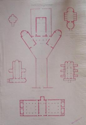 Plans de plusieurs édifices à Rome et hors de Rome 