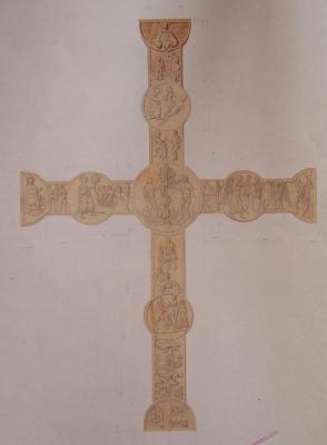 Rome, basilique Saint-Jean de Latran : revers d'une croix du trésor