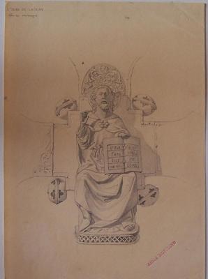 Rome, basilique Saint-Jean de Latran : figure centrale d'une croix processionnelle