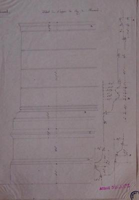 Palais de la Chancellerie : détails de l’appui du rez-de-chaussée