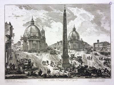 Veduta della Piazza del Popolo (in Veduta di Roma)