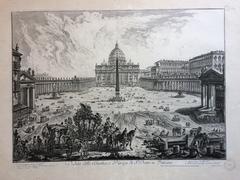 Veduta della Basilica, e Piazza di S. Pietro in Vaticano (in Vedute di Roma)