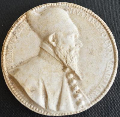 Tirage d'une médaille : buste de Marcantonio Memmo, doge de Venise