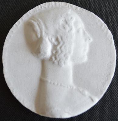 Tirage d'une médaille : buste de Giovanna Tornabuoni degli Albizzi